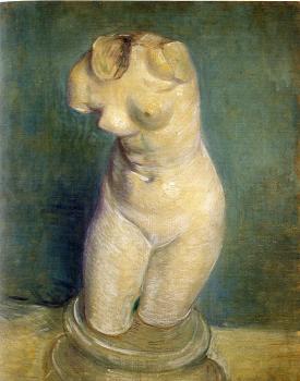 Vincent Van Gogh : Plaster statuette of a female torso